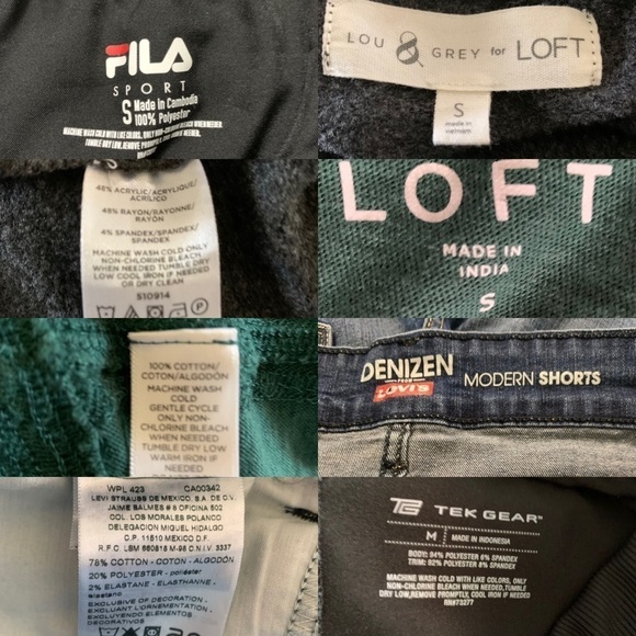 Bundle 3 pairs shorts and 2 Long Sleeve Tops - Picture 2 of 13